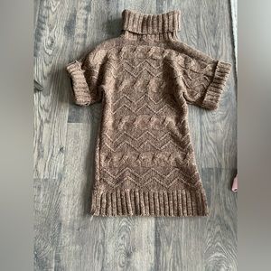 Textured brown turtleneck